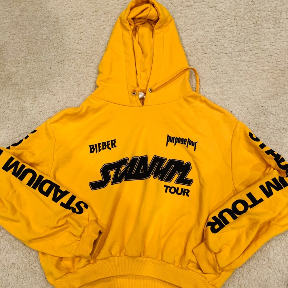 Justin Bieber Stadium Tour Cropped Sweatshirt